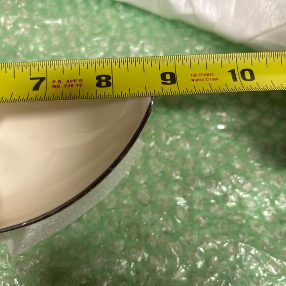 Lenox Ivory Porcelain Boat-Shaped Dish Platinum Trim USA 8” Elegant collectible - Picture 5 of 9